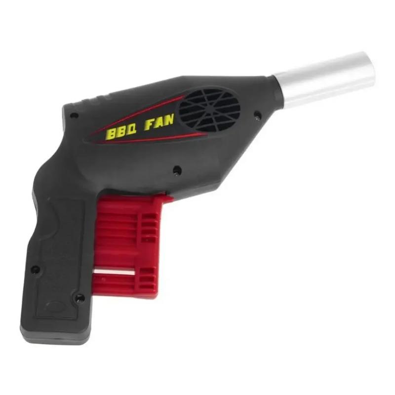 19X18.5X5.1cm Outdoor Blower Barbecue Tool Hand Press Manual Blower Portable BBQ Hair Dryer Camping