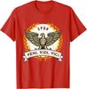Veni Vidi Vici Julius Caesar Quote Ancient Rome TShirt 100 Cotton ONeck Short Sleeve Summer Casual Mens Tshirt Streetwear