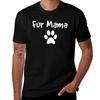 Fur Mama Light Lg Paw TShirt Casual Trendy Short Sleeve TShirt