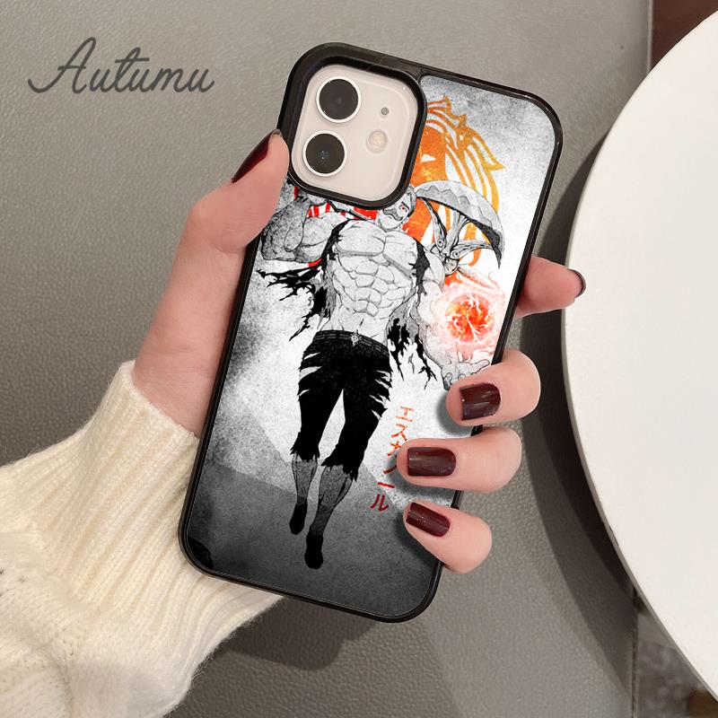 Escanor The Seven Deadly Sins Phone Case for iPhone 11 12 13 14 Pro Max Mini XR XS SE 2020 7 8 Plus Galaxy S21 S22 Cover Shell