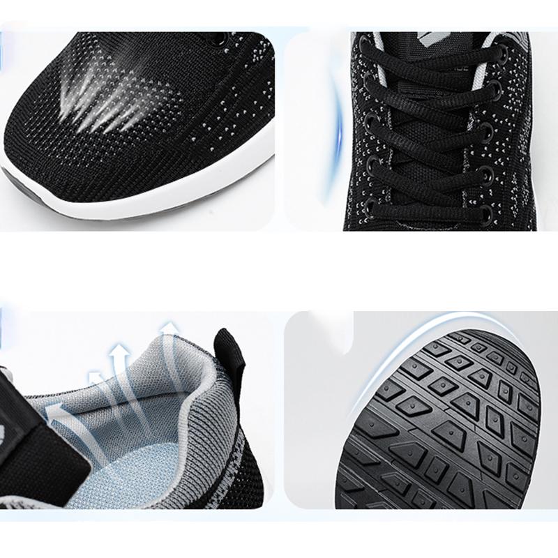 Noi pantofi de sport ocazional, cu fund moale, anti-alunecare, pantofi de pernă pentru studenți, rezistenți la uzură, pantofi sport țesuți zburători, bărbați