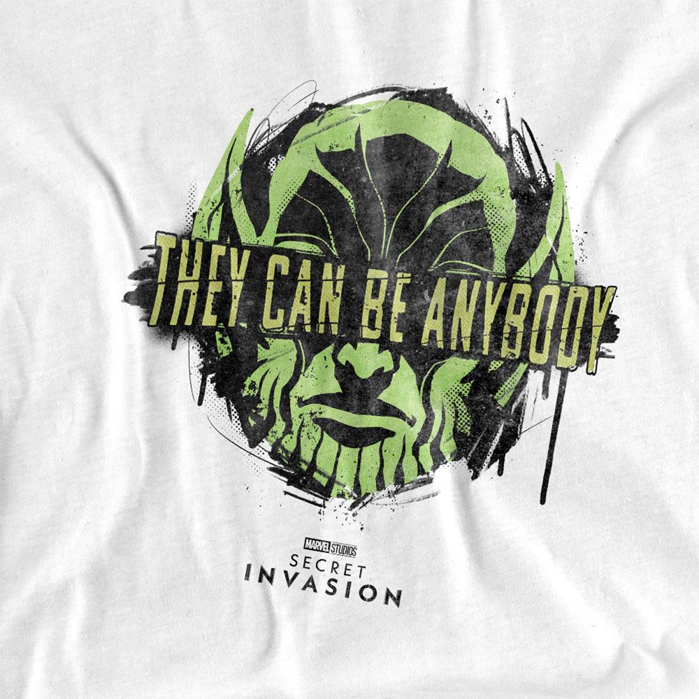 Marvel Unisex Adult Secret Invasion Anybody T-Shirt