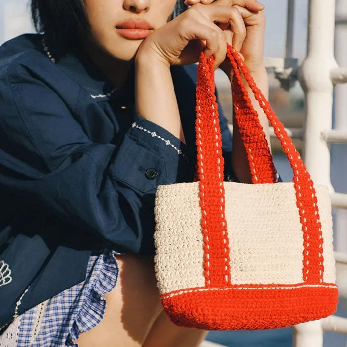 Mused Handmade Classic Knitbag - Red