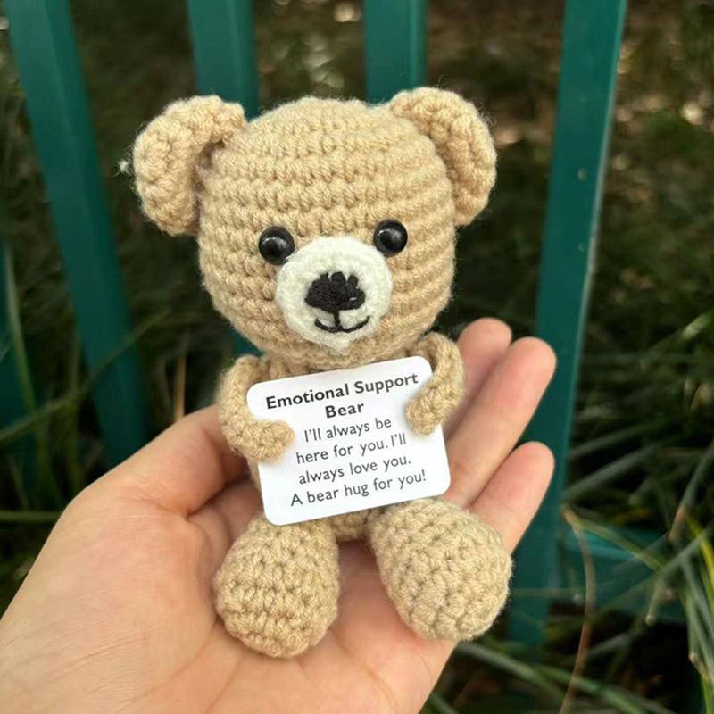 Positive Bear Tortoise Desk Accessories Crochet Ornament Crochet Potted Animals Office Interior Accessories Accessori Scrivania