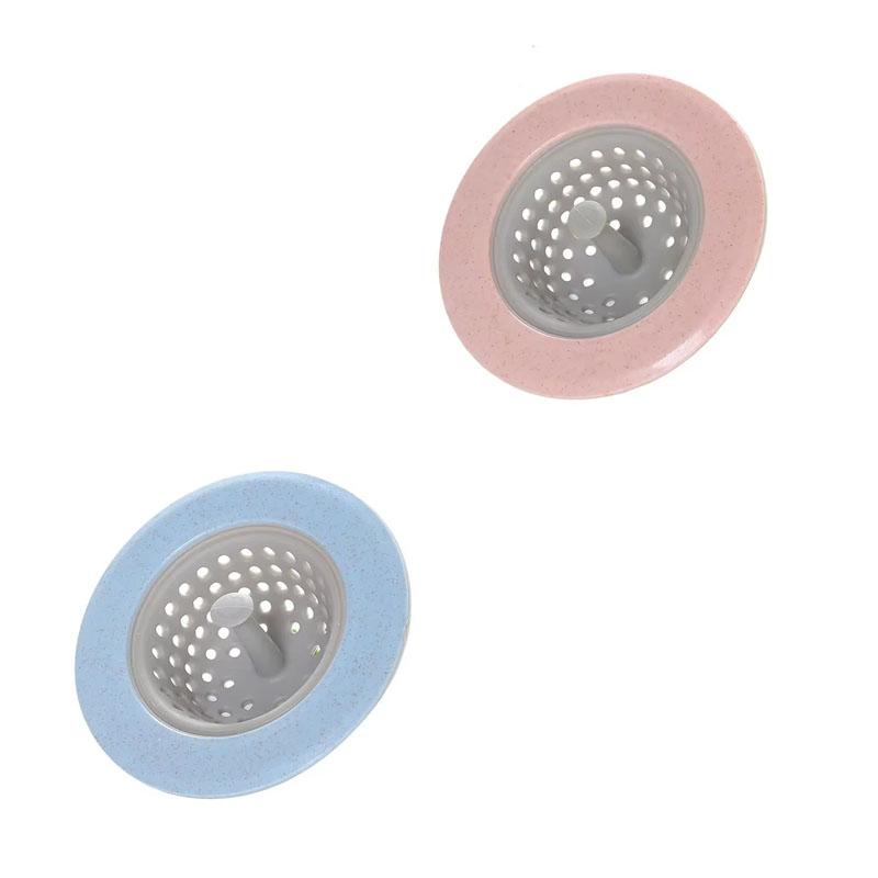1/2/4pcs Silicone Anti-Clogging Filter Portable Sink Strainer Bathroom Kitchen For Drains Cover Hair Waste Plug Filter Strainer