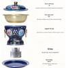 Einzelportions-Cloisonné-Emaille-Kupfer-Hot Pot