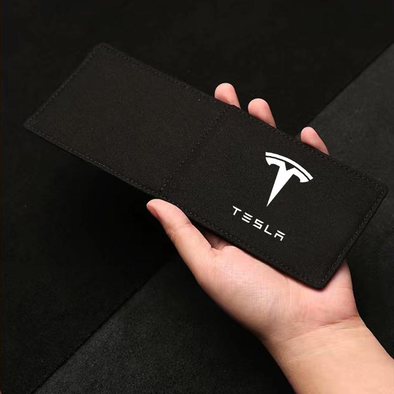 PU Leather Credit Card Case Car Driving Documents Protective Case For Tesla Model 3 Model S Model X Y Roadster Performance