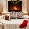 10 Stück Weihnachten Transparente Geschenkboxen mit Griffen, Party Geschenkverpackungsboxen, Leere Geschenkboxen bedruckt mit „Frohe Weihnachten“
