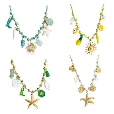 Stylish Ocean Inspired Starfish Pearls Necklace For Women Featuring Sturdy Copper Designs and Unique Pendant Styles