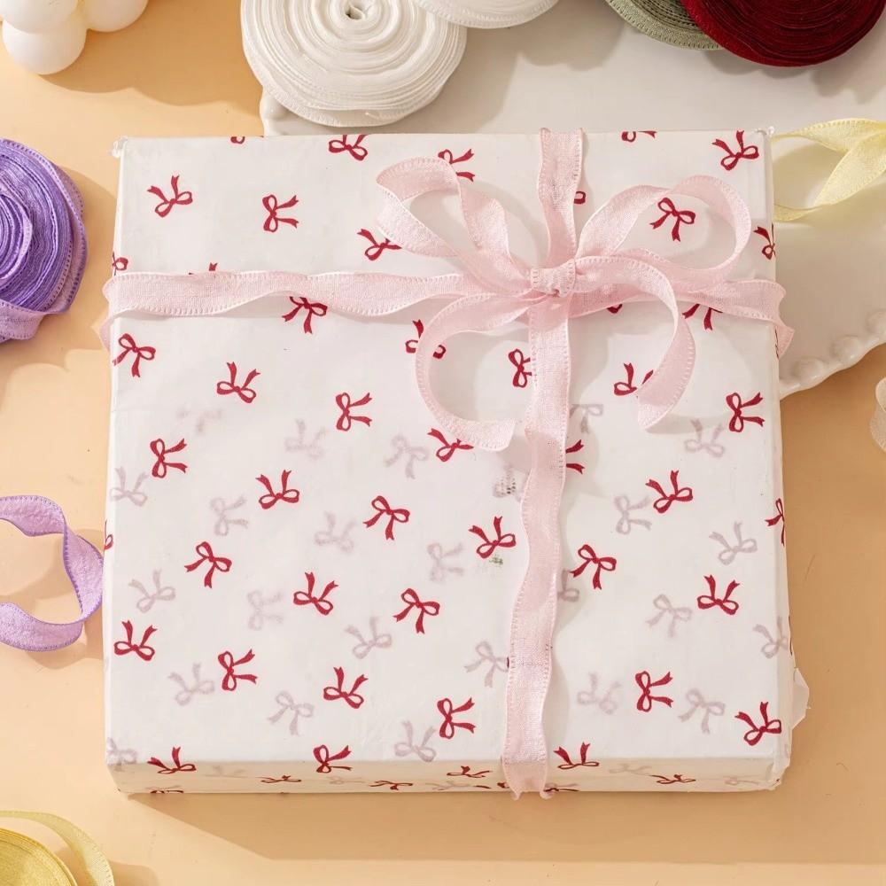 1Roll 10 Yards Wrinkle Ribbons DIY Craft Flower Envelopes Ribbons Gift Box Wrapping Ribbons