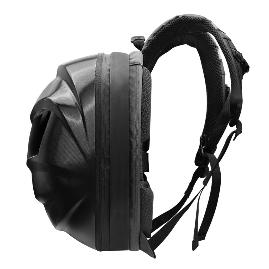 Motorcycle LED Helmet Backpack with Smart DIY Display High Brightness Night Security Expandable USB Powered Rainproof
