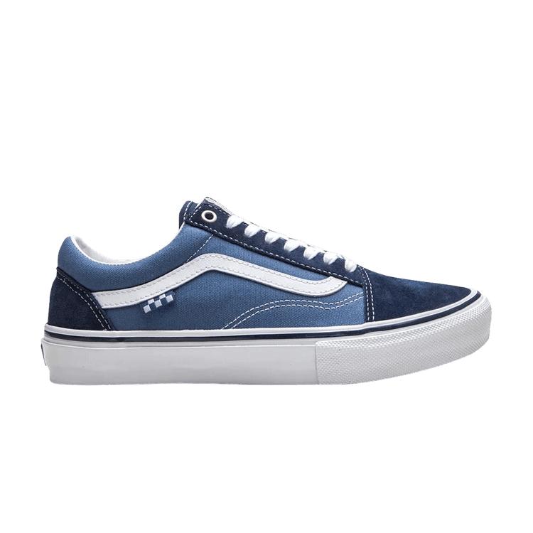 Vans Skate Old Skool Navy Checkerboard Unisex Sneakers Blue White VN0A5FCBNAV