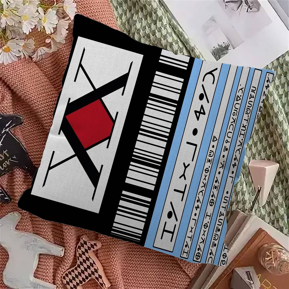 Anime Hisoka Hunter X Hunters Pillow Cover Sofa Cushion Cover Home Room Decoration Children Gift