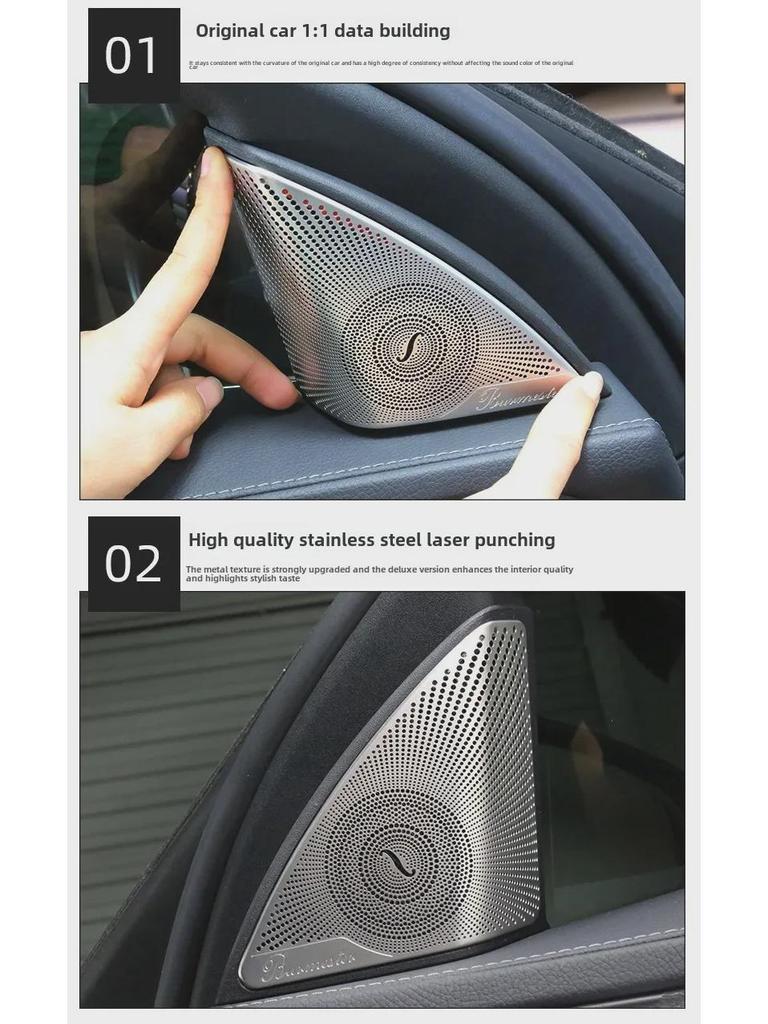 Mercedes-Benz C/E-Klasse, GLC260L Lautsprecherabdeckung: Dekorative Hochtöner-Türverkleidung