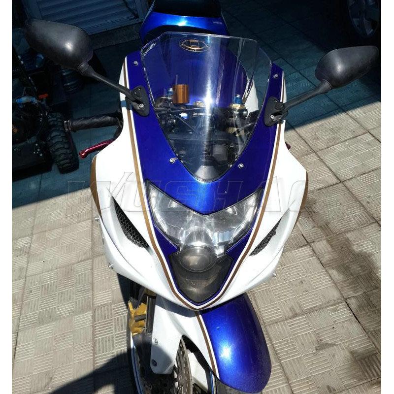 

Мотоциклетний вітровик Вітрове скло Екран для 2004 2005 Suzuki GSX-R600 GSXR600 GSX-R750 GSXR750 GSXR GSX-R 600 750 K4 K5 Чорний