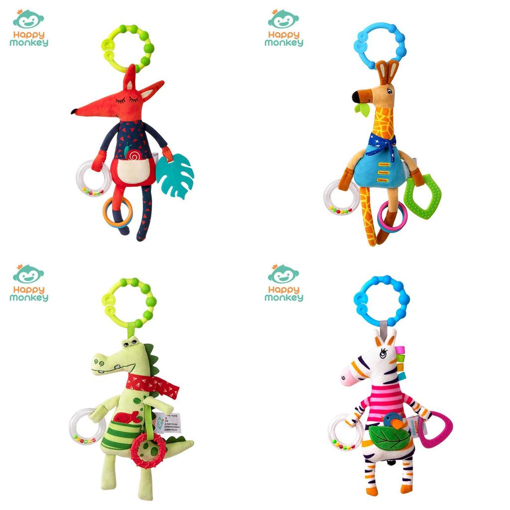 Hirsche Zebras Krokodile Babybett Hängespielzeug Plüsch Sensorische Entwicklung Geschenk für Säuglinge