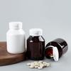 1Pcs 130/150Ml Empty Plastic Bottle Health Supplements Vitamin Tablet Refill Bottle With Pull-Ring Tear Off Cap Pill Container