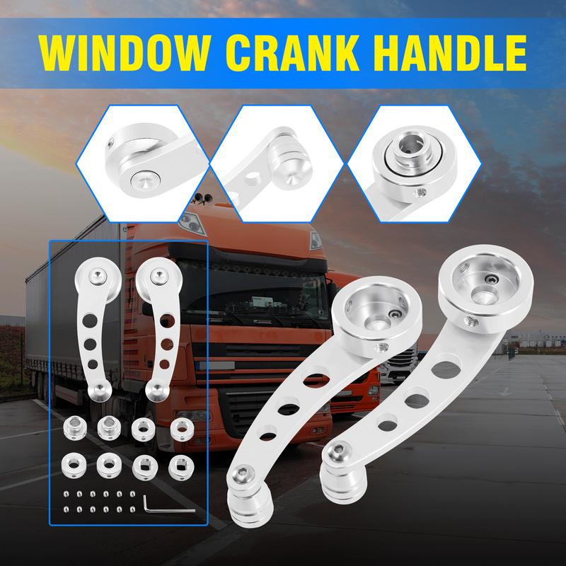 2PCS Car Window Crank Handle Universal Winder Riser Replacement Aluminum Alloy FOR Toyota Honda Corolla Car Parts High Quality