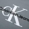 Calvin Klein Letter Logo Fashion Color Block Woven Band Crewneck Sweatshirt Men sweatshirt Dark-Gray J323160-PN6