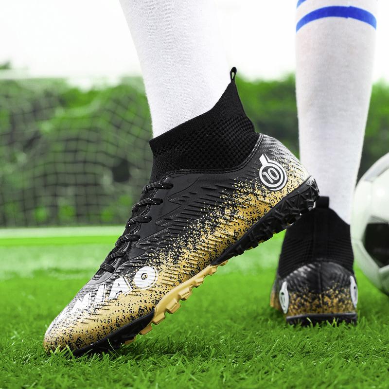 Мужские футбольные бутсы с высоким берцем и носками — фото 19