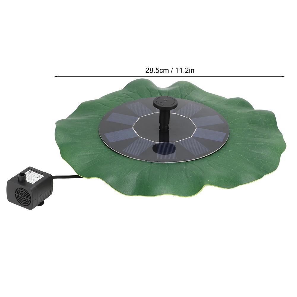 5V 1.6W Solar Water Fountain Pump Floating Landscape Fountain for Outdoor DecorationWith Lithium
