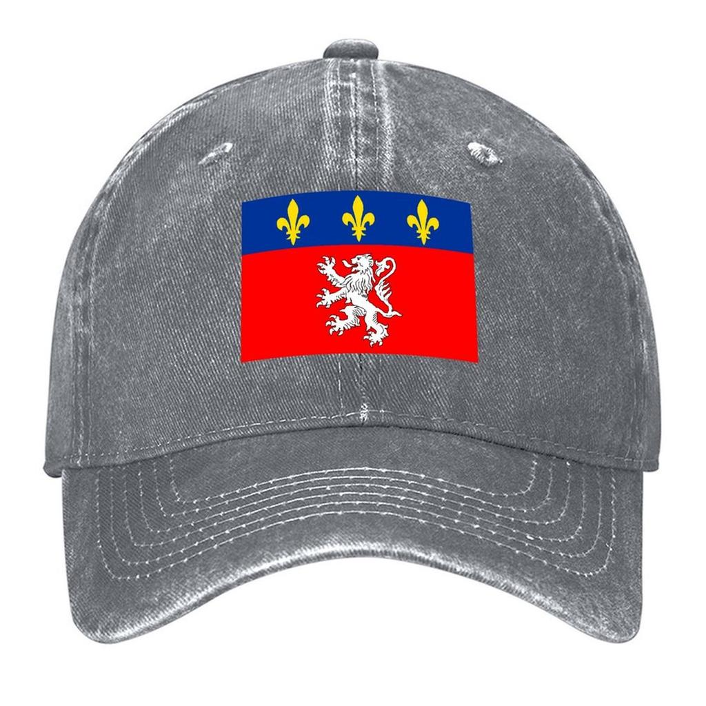 2026 Lyon France Flag Baseball Cap Big Size Hat Anime Gentleman Hat Luxury Man Hat Mens Tennis Women's