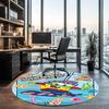 SpongeBob Printed Round Rug Carpet Chair Rug Area Rug Entryway Doormats,for Office Chair Living Room Bedroom Kitchen Room.