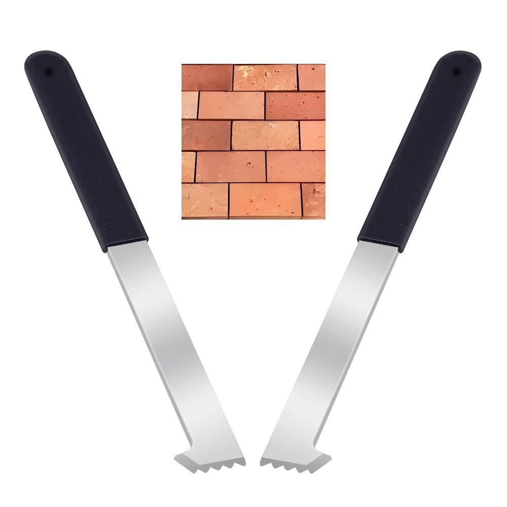 2Pcs Micro-Toothed Joint Scrapers Paving Puller Paver Removal Tool  Garden Lawn Yard Patio