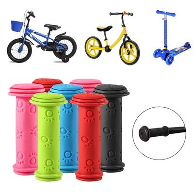 Manici Rossi Gomma Nera Biciclette per bambini Durevole
