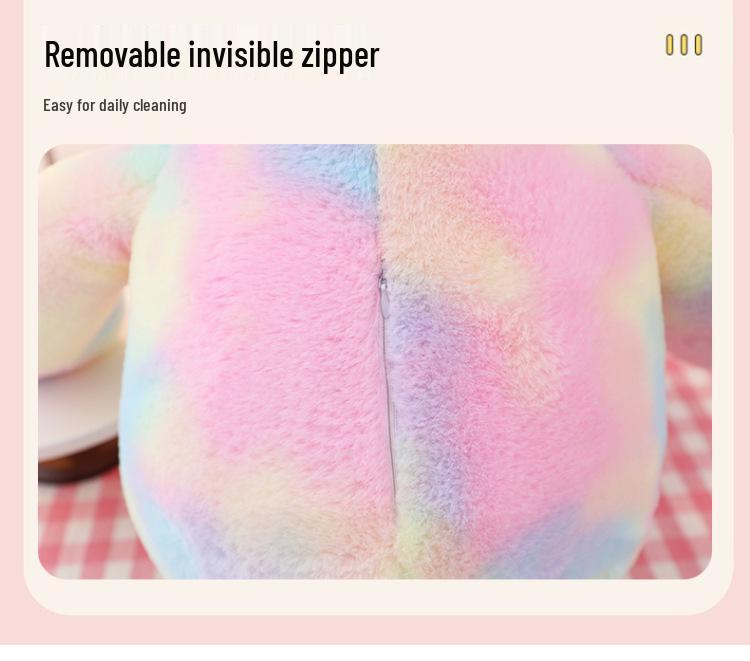 Colorful Large Teddy Bear Plush Toy and Pillow - Perfect Valentine's Day Gift