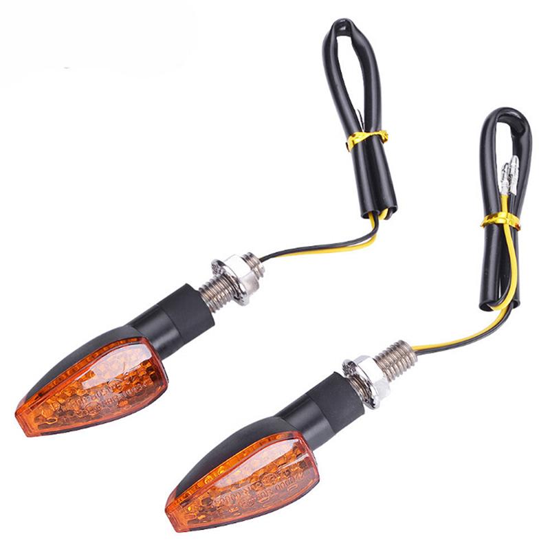 14Led Motorcycle Turn Signal Lamp Amber Light Indicator Universal 12V