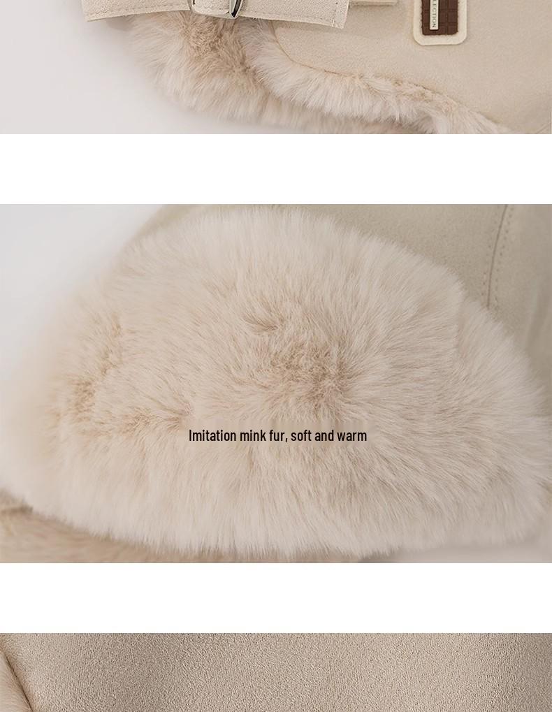 Pălărie Unisex Caldă Lei Feng de Pluș - Protecție Urechi de Iarnă, Rezistentă la Vânt & Îngroșată pentru Vreme Rece