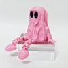 Halloween Ghost Figurine 3D Printed Sitting Ghost Desktop Halloween Decorations Creative Party Gift Ornaments