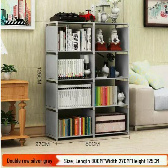 TUME Xiyin Multi-Layer Floor-Standing Bookshelf and Clothing Storage Rack