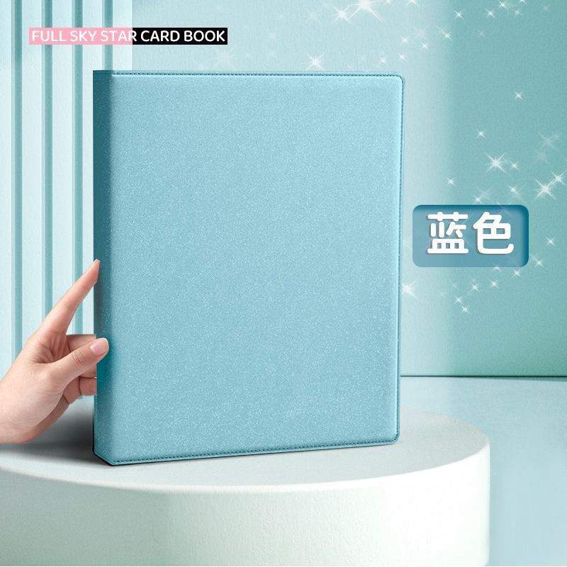 Sunwood Sparkling PU Binder A4/A5 Kpop Photocard Collect Book Large Capacity Card Holder Macaron PU Leather Idol Photo Album