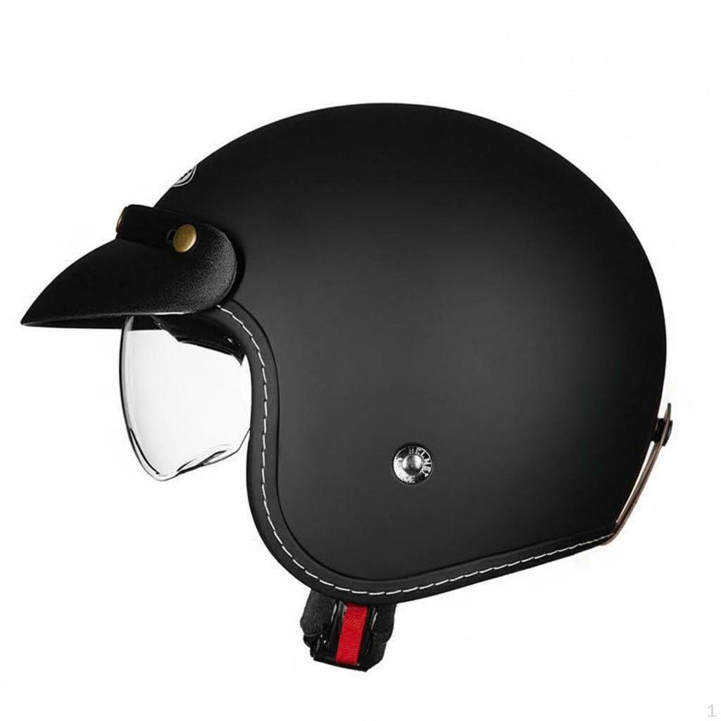 Retro Half Helmet 3C Certified Breathable Riding Headgear for Men, Women, City Commuting M