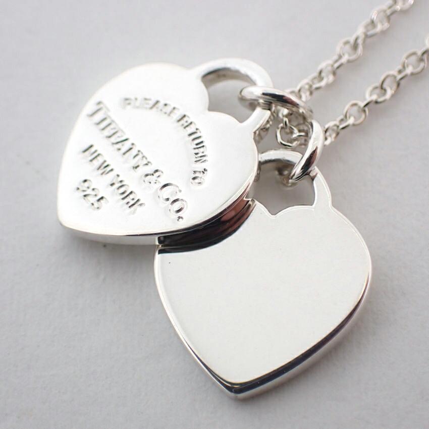 [Pre-owned] TIFFANY 925 Return To Tiffany Double Heart Tag Pendant/j62-10
