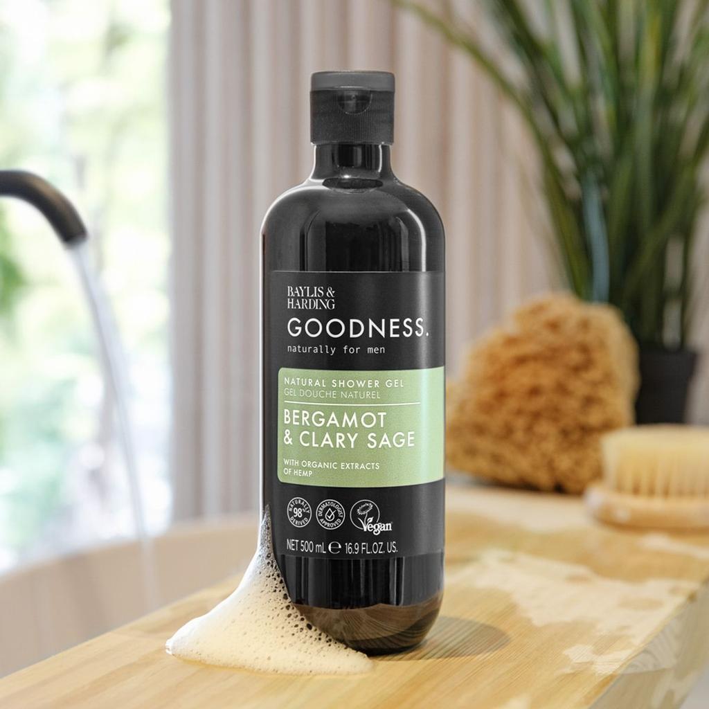 Goodness Men's Shower Gel 500ml x 2 types