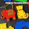 Montessori Baby Threading Games Plastic Lacing Learning Toy Threading Lacing Toy  Kids Boys Girls