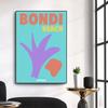 Summer Minimalist Beach Vacation Poster Abstract Graphic Shell Coconut Tree Modern Prints Canvas Wall Pictures Home Room Decor