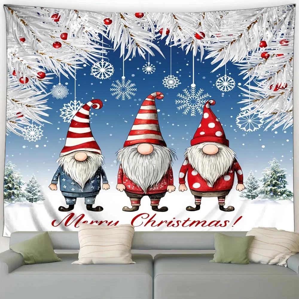 

Рождественский милый снеговик рождественская елка гобелен спальня гостиная домашнее рождественское украшение 230x180cm