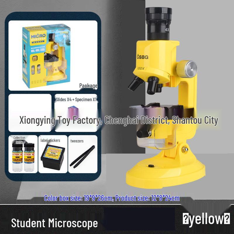 High-Definition Educational Microscope Toy for Primary School Students