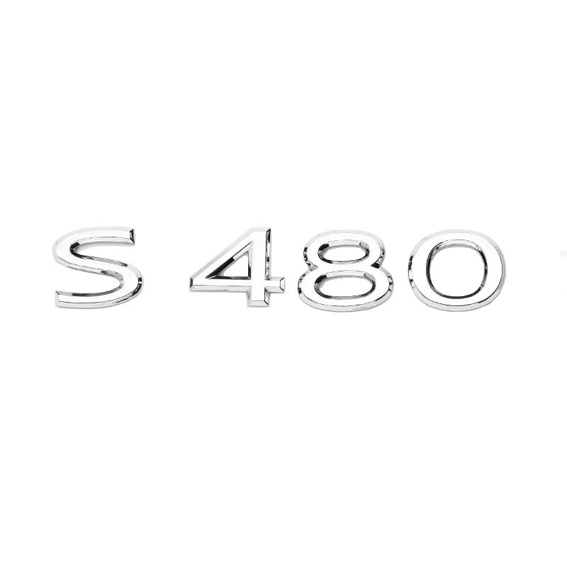 New Chrome Black Letters S480 S580 S680 V12 Emblem for Benz Maybach S Class Car Fender Trunk Rear W221 W222 Logo Sticker geu8