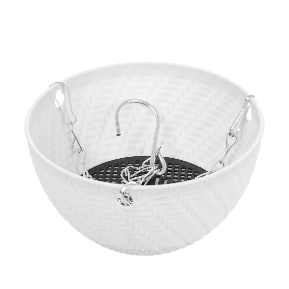 1 PC Round Succulent Plant Bracketplant Garden Decoration Rattan Pattern Chains Flowerpot Hanging Basket Flower Pots