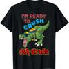 T Rex Ready To Crush 4th Grade Boys Back To School Gift T-Shirt