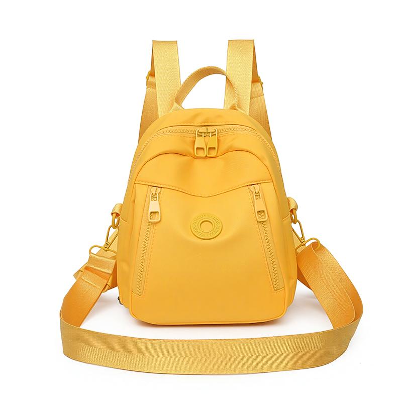 Einfarbiger Rucksack Große Kapazität Nylon Leichter Rucksack