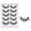 5Pairs Dense Fluffy False Eyelashes Lashes Extension D Curled Eyelashes  Grafting Lashes