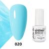 GELPOLISH Nail Art Set: Base, Top Coat, Transparent & White Gel Polishes