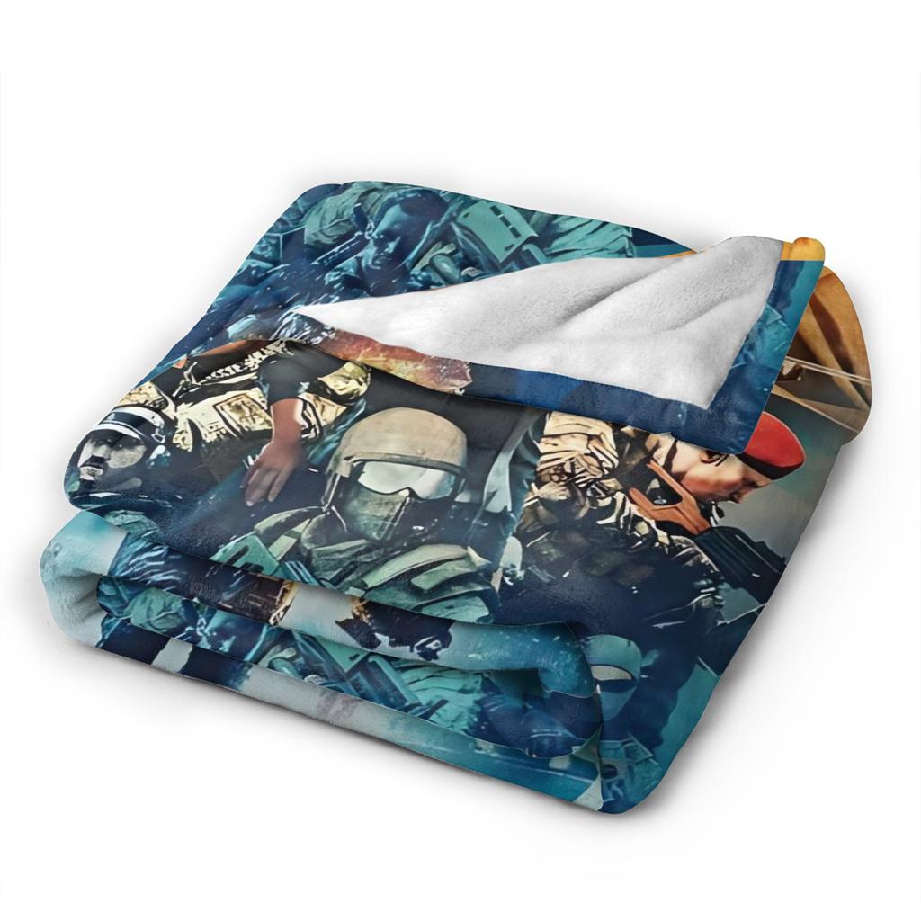 Battlefield 2042 Game Flannel Blankets Soft Warm Throw Blanket for Couch Bed Travel Print Bedspread Sofa Bed Cover