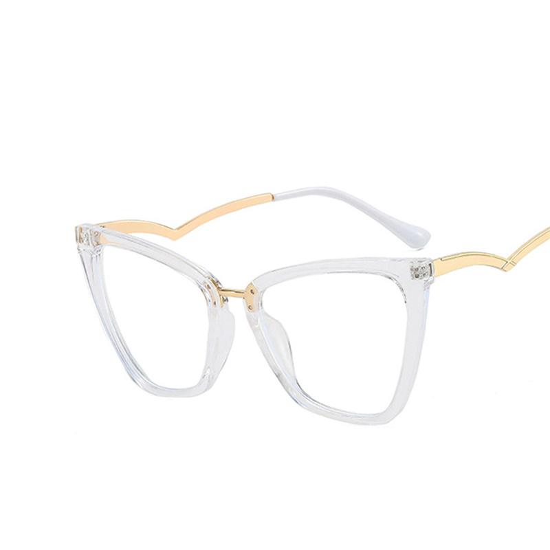 Vintage Cat Eye Glasses Frame For Women Brand Designer Fashion Retro Cateye Eyeglasses Eyewear With Pouch&Cloth Female